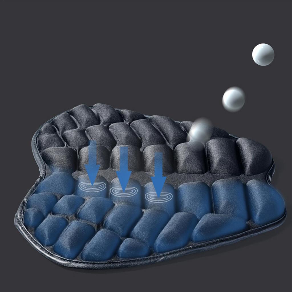 Motorcycle Cushion Seat Pad Non-Slip Riding Accessory Shock Absorption Motorcycle Seat Pad for Men Women Father Boyfriend