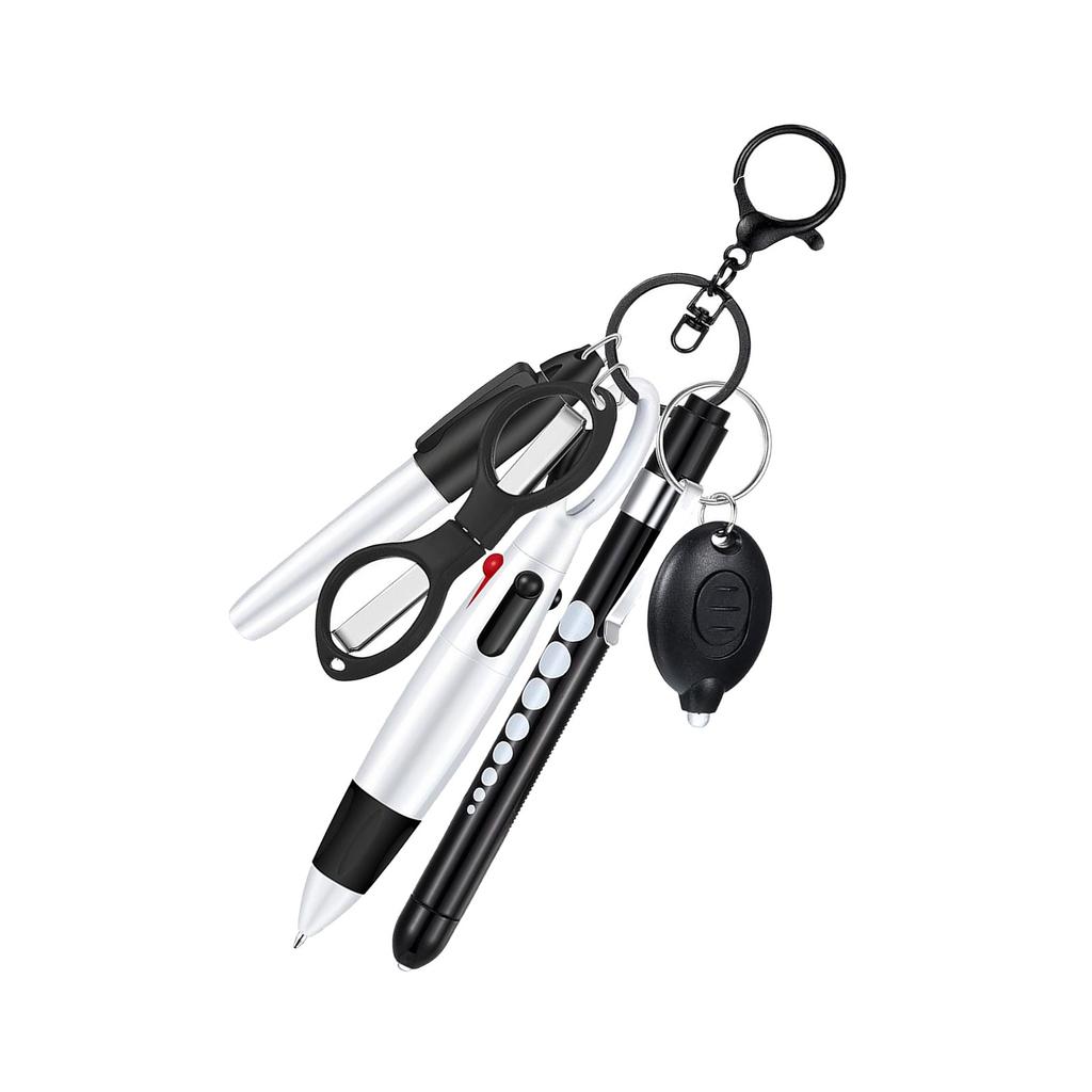 Praktisches und stilvolles elegantes Krankenschwester-Stift-Schlüsselanhänger-Set, tragbares Accessoire für Mediziner und Krankenpflegestudenten
