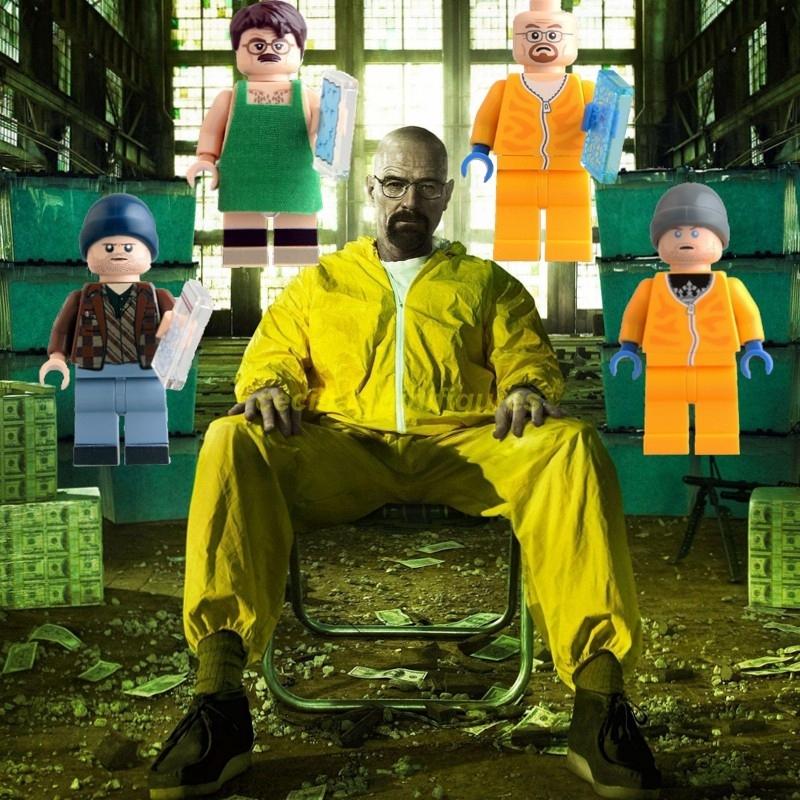 Kompatibel mit Lego Minifiguren Breaking Bad Walter Garagenbausätze Bausteine Spielzeug für Kinder