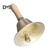 Vintage Alloy Hand Bell with Wooden Handle Super Loud Heavy Duty Wedding Animal Training Dinner Meditation Musical Teaching Service Call Bell