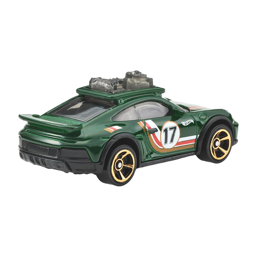 Hot Wheels Porsche 911 Rally Basic Car Toy Vehicle JFN78 Green Ages 3 and Up
