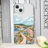 Pink House Holiday Home Grange Scenery Phone Case for iPhone 17 16 15 14 11 12 13 Pro Max 7 8 Plus 12 13 Mini X XS XR Soft Cover