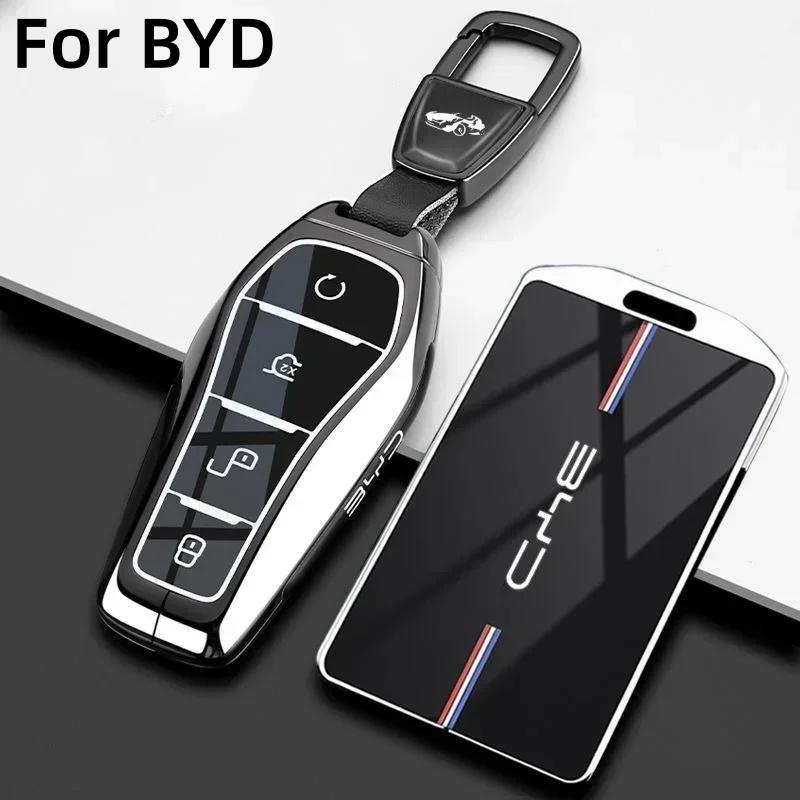 NEUE Zinklegierung Auto-Fernschlüsselhülle Abdeckung für BYD SEAL Atto 3 Han EV Dolphin Lied Tang Dm Qin PLUS Song Pro MAX Yuan Zubehör