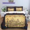 Cartoon Pattern Bedding Quilt Set Quilt Cover Pillowcase Home Decoration Birthday Gift (1 * duvet cover + 2 * pillowcase, without core)