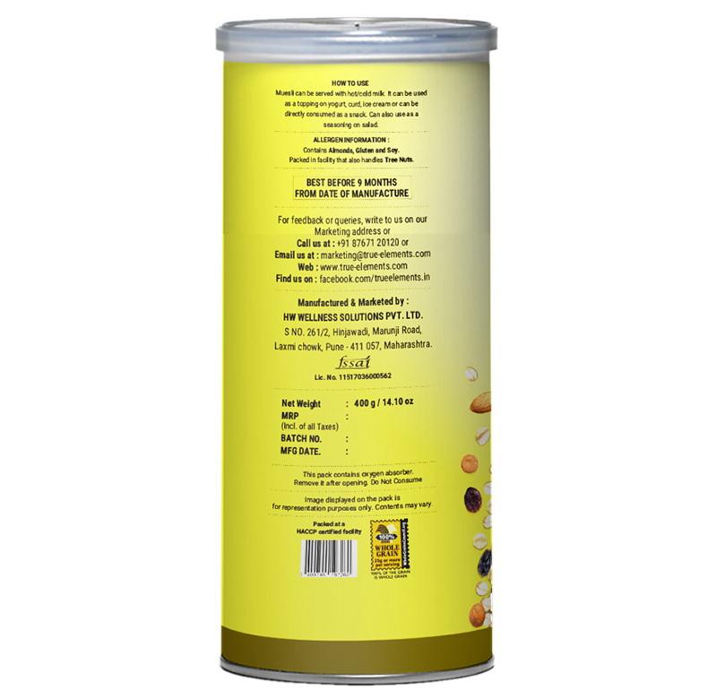 Muesli with Caramelized Nuts (400 G), Butterscotch Muesli, True Elements