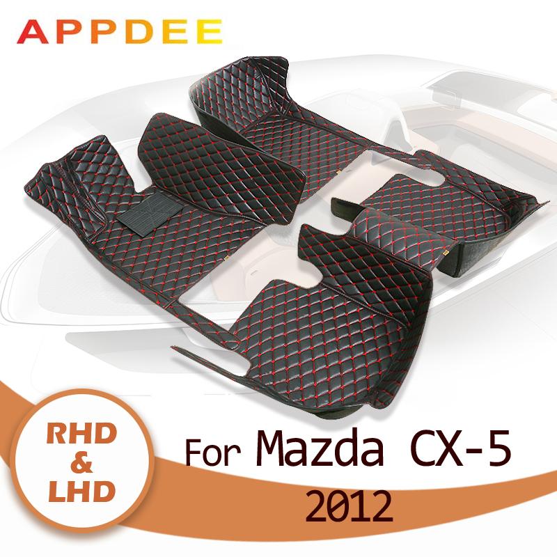 

APPDEE Автомобильные коврики для Mazda CX-5 CX5 2012 Изготовленные на заказ автомобильные ковры для ног