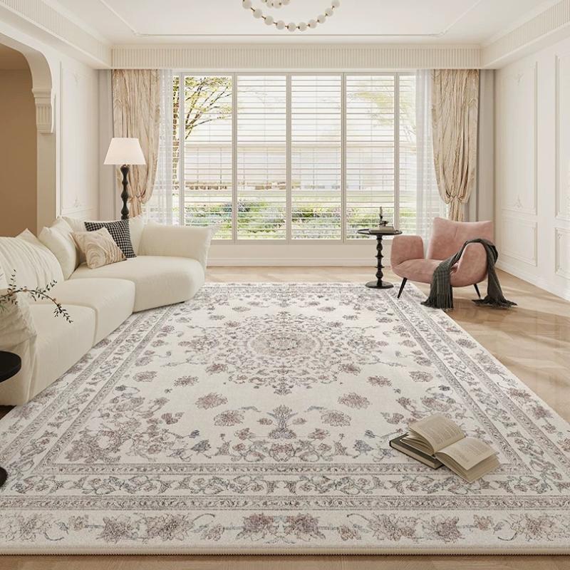 Light Luxury Carpets for Living Room Persian Style Bedroom Decor Carpet Fluffy Soft Bedside Plush Rug Home Anti-slip Floor Mat