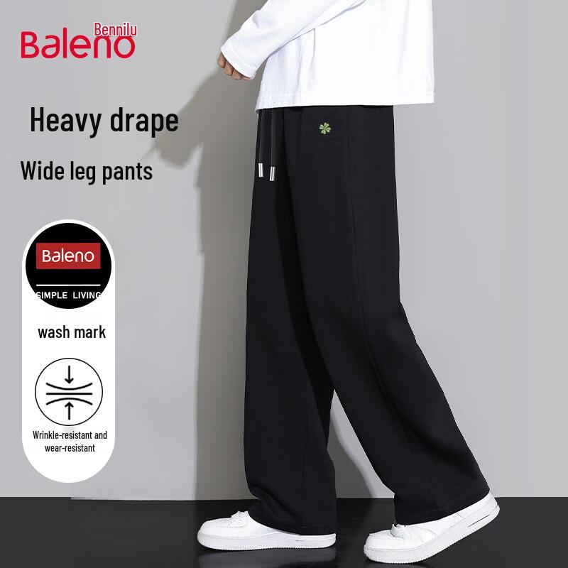 

Baleno Men s Loose Knit Wide-Leg Casual Pants 3XL
