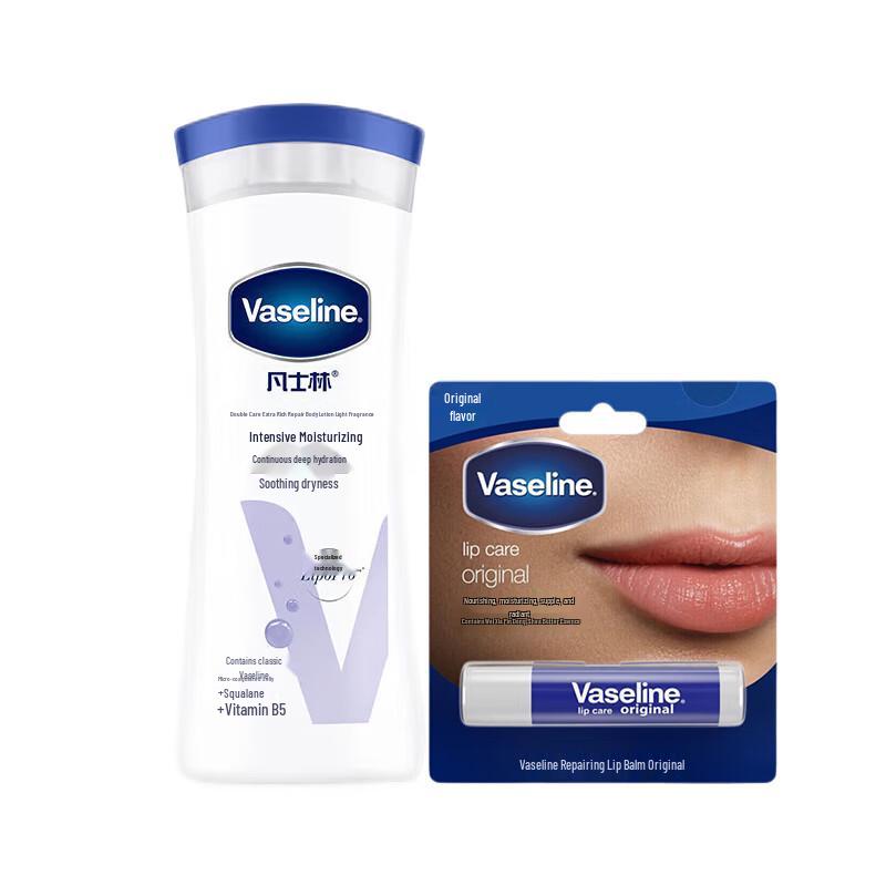 Набор лосьон для тела Vaseline Intensive Care и бальзам для губ