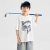 Jungen Reines Baumwoll Rundhals Kurzarm Kühlendes T-Shirt