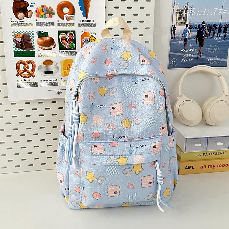 School bag High value college student school bag ins Cute large capacity soft girl girl backpack Versatile travel backpack