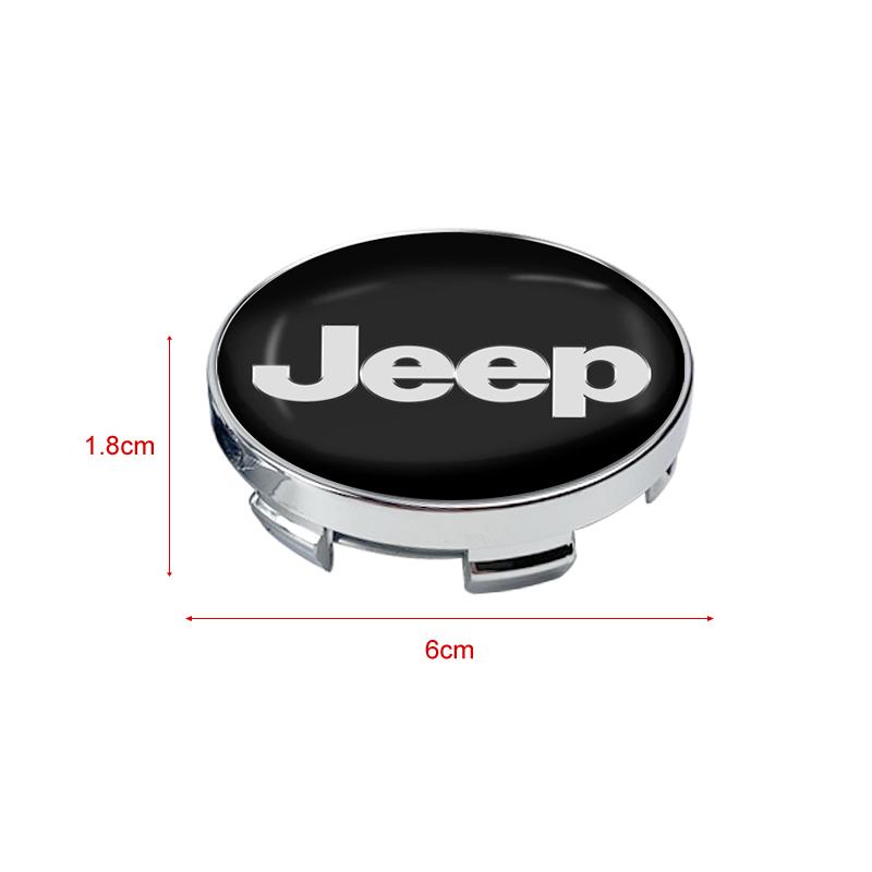 Car Rim Cover Decal Tire Wheel Center Hub Cap Sticker Emblem Decal For Jeep Grand Cherokee WK2 2011-2019 Wrangler YJ TJ JK JL