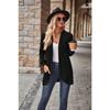 Women's Versatile Long Sleeve Cardigan Solid Color Pocket Spring Fall Clothing