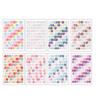 8Pcs Colorful Letter Stickers, Waterproof, Waterproof Self-Adhive Decorative for Journals, Tablets Water Bottles