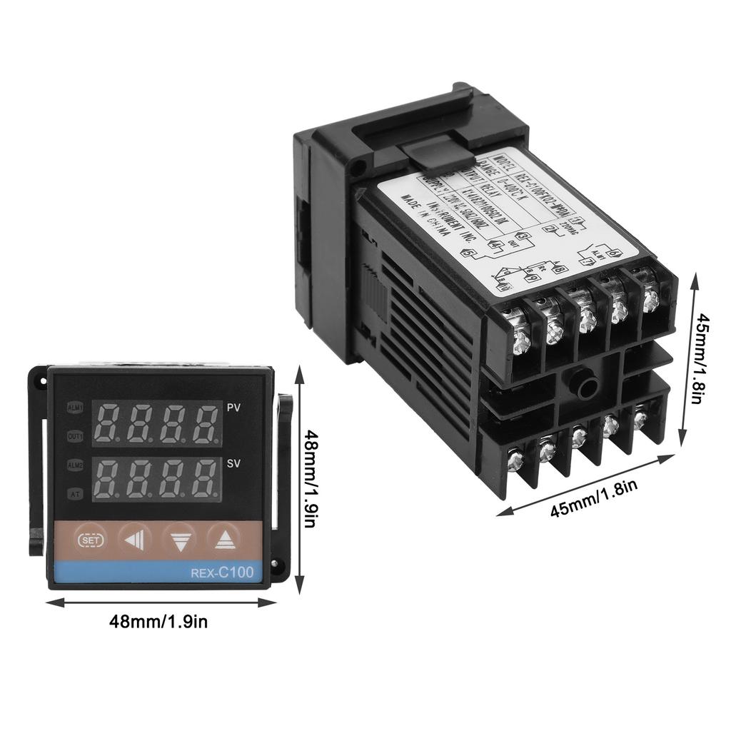 BERM PID Thermostat Digital einstellbare Anzeige Temperaturregler Schalter 220V