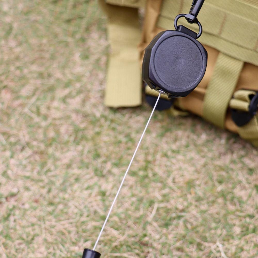 Anti Lost Badge Holder Easy-to-pull Retractable Pull Badge Reel Retractable Key Ring  Outdoor