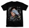Koszulka Michael Jackson z Kreskówkowym Graficznym Nadrukiem w Stylu Vintage dla Fana