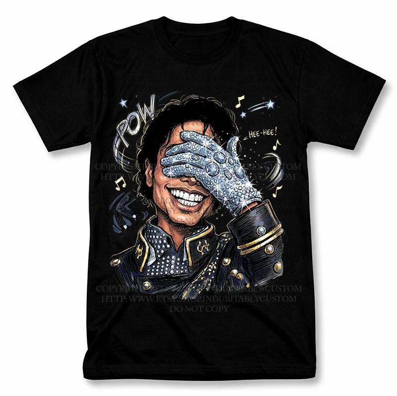 Michael Jackson Tee Cartoon Graphic T shirt Vintage Style Fan Tee 2XL