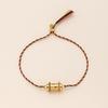Colorful Star Rope Pendant Bracelet: Gold-Plated Tarot Card Design, European & American Style, Valentine's Day Retro
