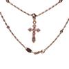 Roségoldene Italienische Handwerkskunst Exquisite Kleine Kreuz Halskette Schmuck Geschenk für Frauen