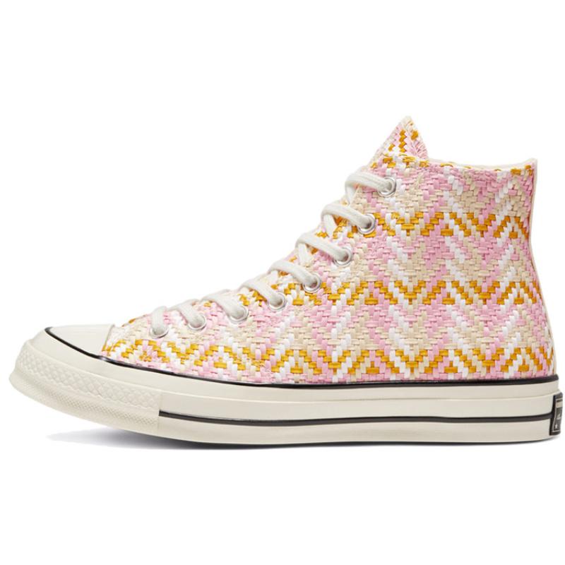 Converse 1970s All Star Chuck 70 Hi Trendy Comfort High-Top Canvas Shoes Unisex Pink Orange