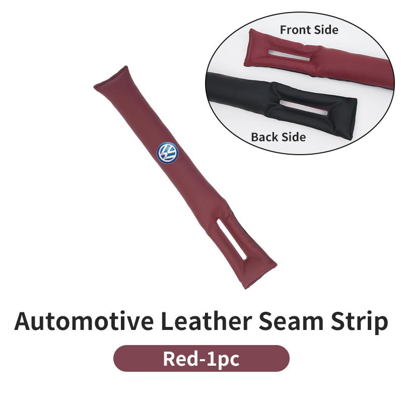 Automotive Two-tone Leather Seam Strip Leak-Proof Auto Seat Gap Plug For VW GTI Polo Passat Scirocco Golf Touareg Touran Sharan