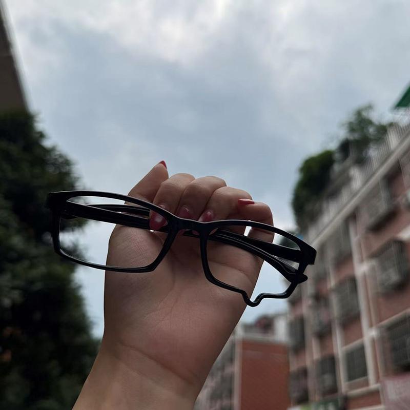 New-Anime Y2K Teardrop Cosplay Glasses Unisex Without Lenses Eyeglass Jewelry Costume Props Spectacles Eyewear Accessories Gifts