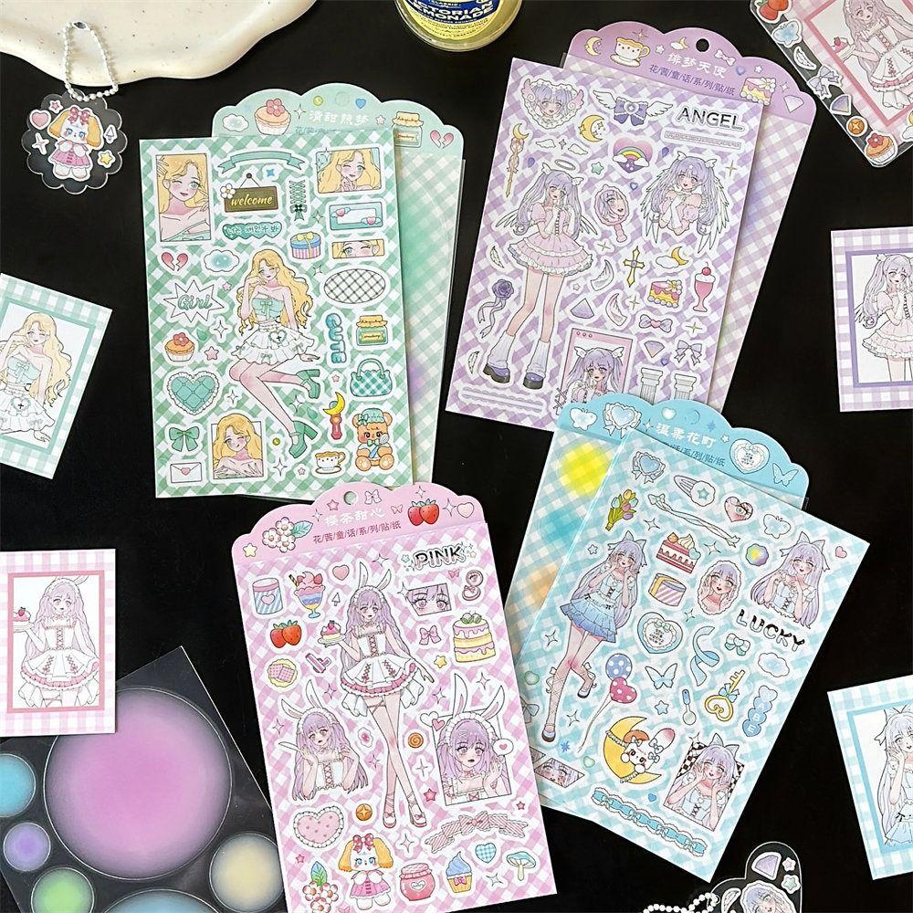 

Fashion Dress-up Outfit Stickers Cute Gooka Decorative Stickers Scrapbooking Style 1