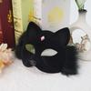 Plush Fox Cat Mask Realistic Furry Fox Mask Cosplay Party Mask Fluffy For Costume Parties Halloween Carnivals