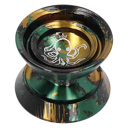 Professional Non-Responsive Yo-Yo for Adults, Metal Responsive Yo-Yo for Beginners, Trick Yo-Yo, Aluminum Alloy Yo-Yo with Gloves and 3 Replacement Yo