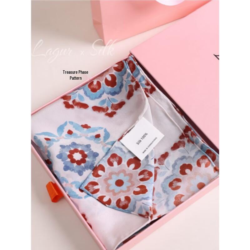 Lagur Oriental Auspicious Design Silk Scarf