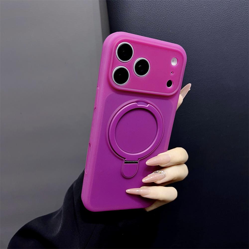 Deluxe Jelly Silicone Holder Fine Hole Mobile Phone Case for 17 Pro Max 17 Pro 16 Pro Max 15 Shockproof Protection Cover