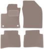 Beige Velour Floor Mats For: Toyota Prius IV Hatchback (2017-)