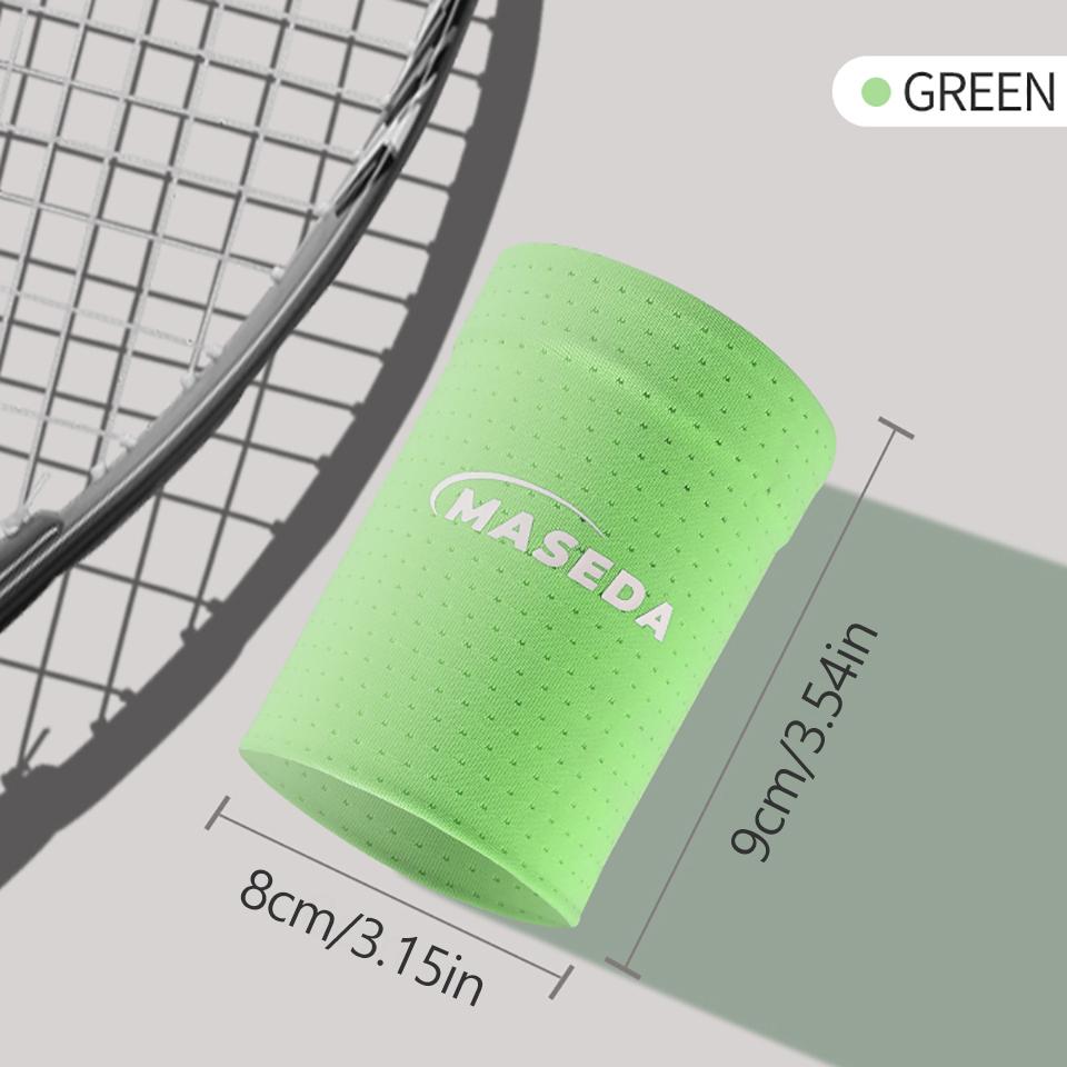 

Gobygo Summer Ice Silk Wrist Guards High-Elasticity Sweat-Absorbing Sports Wrist Guards Fitness Wristbands Tennis Badminton