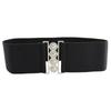 Women'S Simple Dress Waist Elastic Wide Waist Seal Decorative Elastic Belt Three Sizes