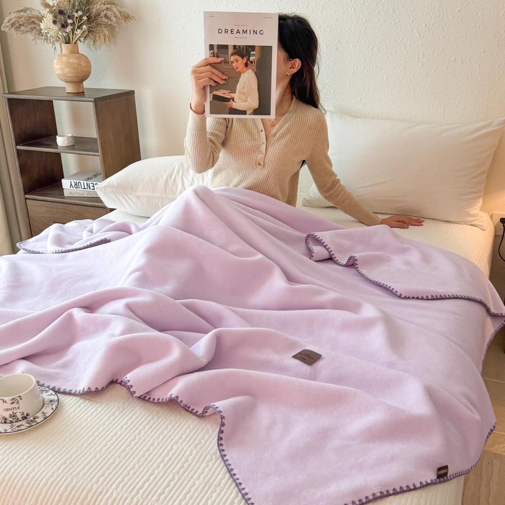 Double-Sided Imitation Cashmere Multi-Functional Thickened Blanket: Office Nap & Sofa Shawl