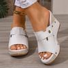 35-43 Plus Size Shoes for Women Summer Fashion  Women Slip on Platform Wedge Comfortable Non-slip Sandals Casual Women Slippers