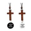 Faith  Car Pendant Crosses Wooden  Blessing Hanging Decoration For Rearview Mirror Simple Installation