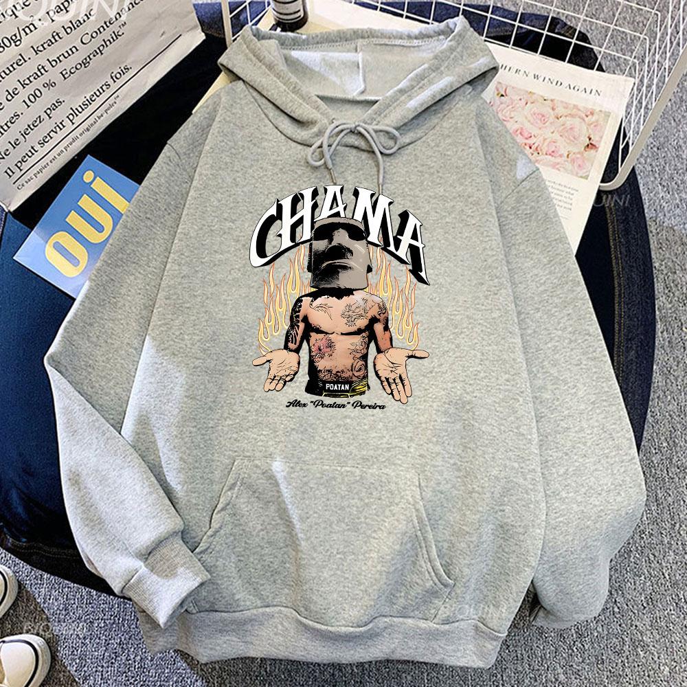 Men Clothes Alex Pereira Graphic Hoodies Pocket Fleece Male Hooded Sweatshirts Print Sudaderas Casual Winter Hoodie