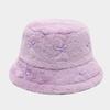 Literary And Artistic Style Fresh And Girlish Bow Tie Plush Fisherman Hats Female Trend Street Versatile Basin Cap