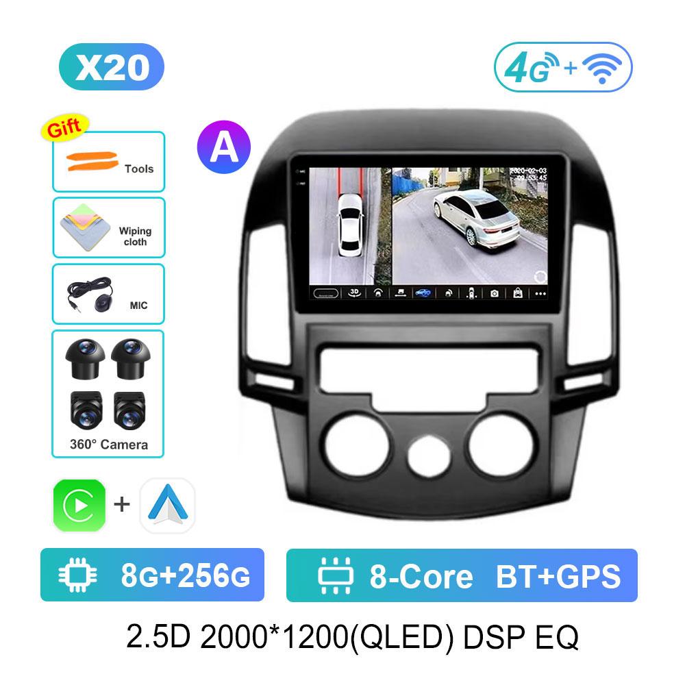 Android OS Car Radio Multimedia Player for Hyundai I30 2006 - 2011 WiFi GPS Navigation DSP Stereo Split Screen BT Head Unit