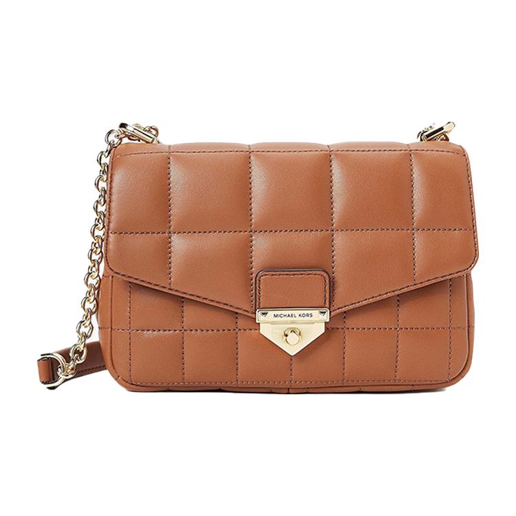 

New MICHAEL KORS MICHAEL KORS Luggage Collection Sheepskin Shoulder Bag, Crossbody Bag Women s Leather Brown 30H0G1SL1T-230 21.1*8.1*14.0CM