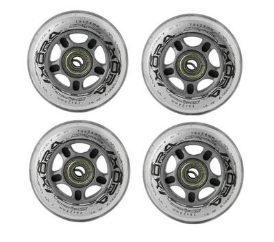 Nils Set Of 76 Mm Roller Skate Wheels + Abec-7 Bearings