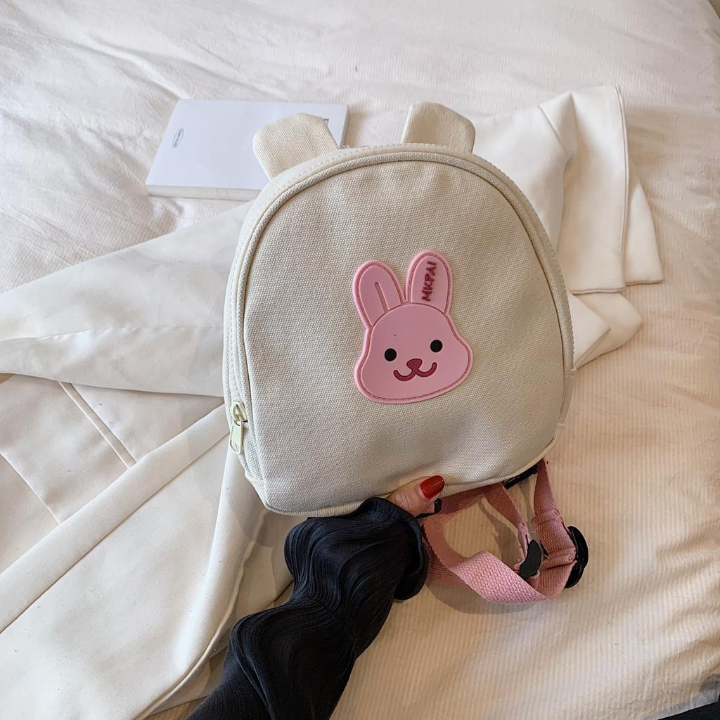 Korean bear kindergarten backpack lightweight weight weight reduction cute boys and girls children's canvas mini backpack