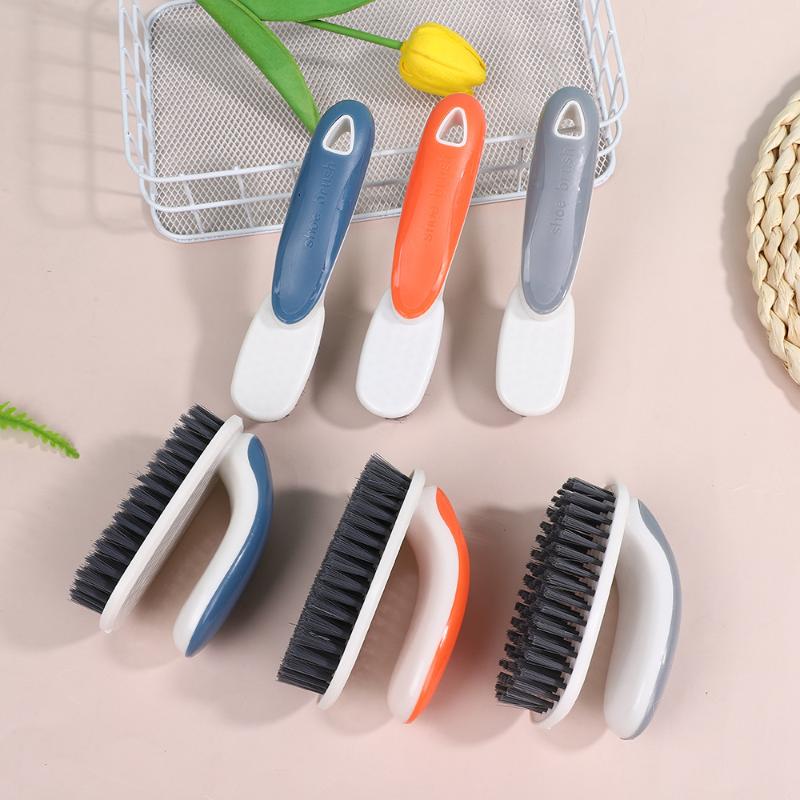 Cleaning Brushes Soft Pp Bristles With Handle Perfect For Shoes Clothes Home Use