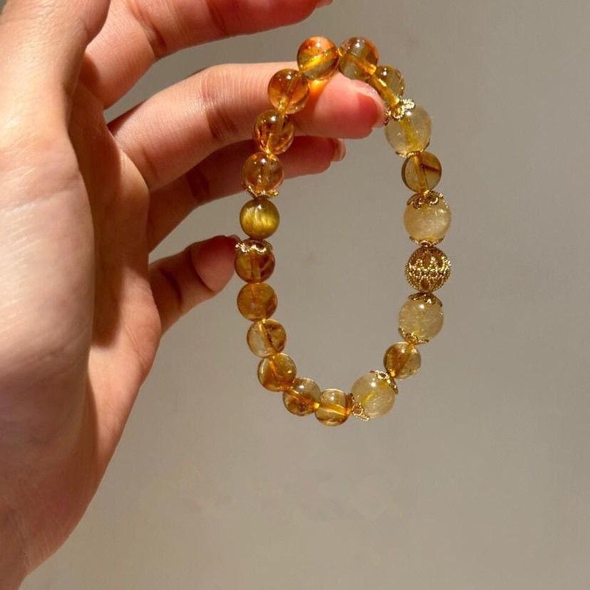 JYL TS Bracelet Incense Ash Glass -Channels Spiritual Energy & Attracts Sacred Luck