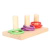 Bird Ring Toy Colorful Interactive Chewing Training Parrot Tabletop Puzzle Toy for Lovebird Cockatiel 5cm 2.0in Ring