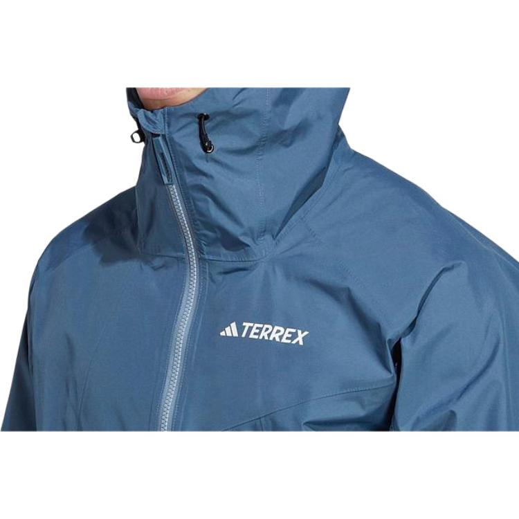 Adidas TERREX XPERIOR Waterproof, Windproof, And Breathable Windbreaker Jacket Men's Blue HN2908