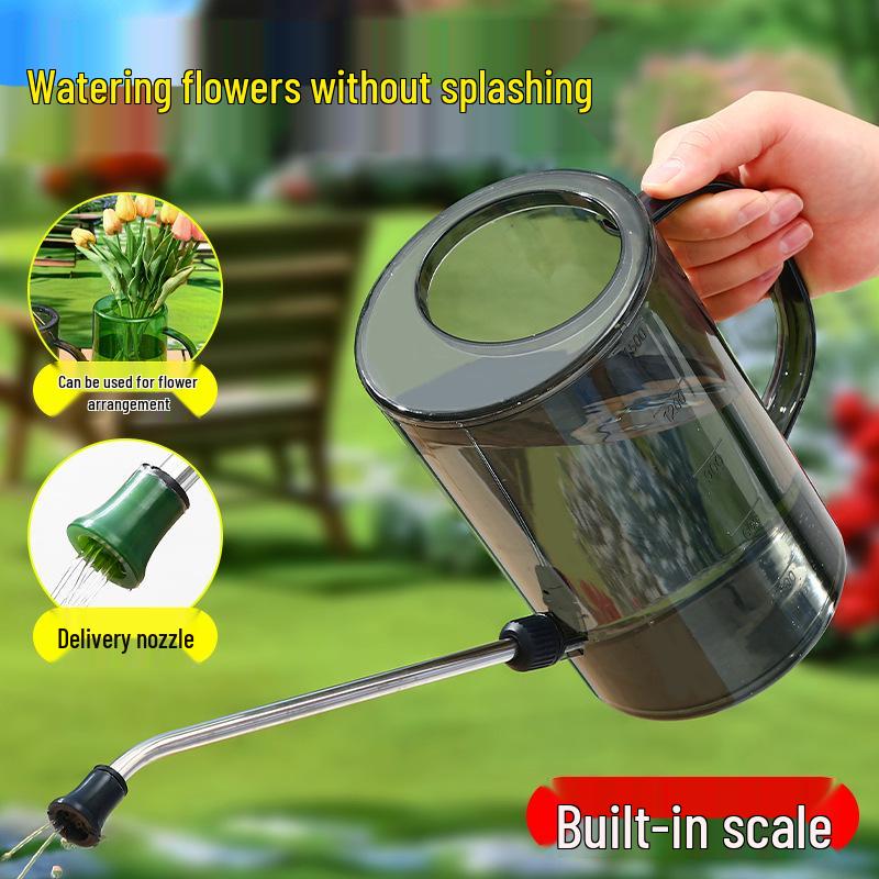 Large Capacity Stainless Steel Watering Can with Long Spout for Indoor Plants