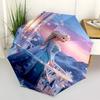 1pc Snowflake, Elsa Umbrella Automatic Open/close, 8-Rib Durable Frame, Compact Folding Design, Ideal Birthday/Holiday Gift e1165A